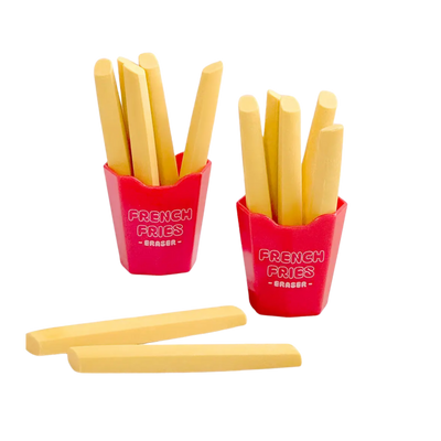 French Fry Erasers