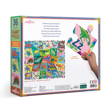 Load image into Gallery viewer, Alphabet of Dinosaurs 36 Piece Giant Puzzle