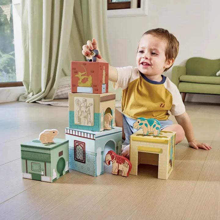 Nesting Shape Blocks Museum Nesting Blocks - TREEHOUSE kid and craft