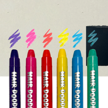 Load image into Gallery viewer, Hair Doodlers Hair Crayons - Set of 6