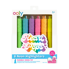 Load image into Gallery viewer, Heart Pops | Neon Highlighters