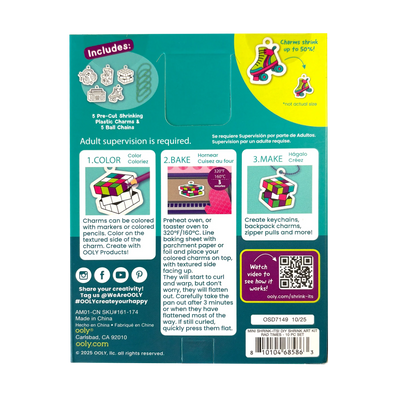 Shrink-Its! Mini DIY Shrink Art Kit - Rad Times