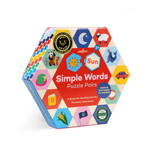 Load image into Gallery viewer, Simple Words Hexagon Puzzle Pairs