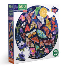 Load image into Gallery viewer, Moths 500 Piece Round Puzzle