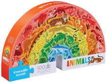 Load image into Gallery viewer, Rainbow Animals Puzzle 100pc