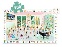 Load image into Gallery viewer, The dance school Observation Jigsaw Puzzle 100pc DJECO