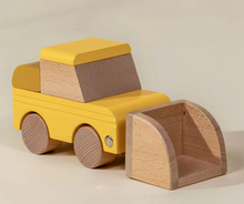 Load image into Gallery viewer, Wooden Construction Vehicle