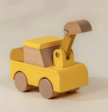 Load image into Gallery viewer, Wooden Construction Vehicle