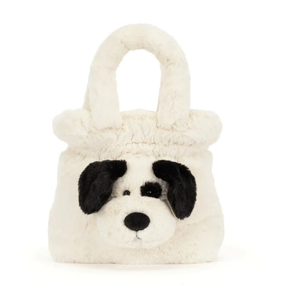 Rufferty Black and Cream Puppy Handbag