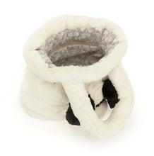 Load image into Gallery viewer, Rufferty Black and Cream Puppy Handbag