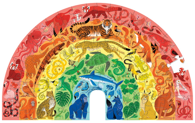 Rainbow Animals Puzzle 100pc