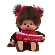 Load image into Gallery viewer, Monchhichi Sitting &amp; Reading Girl
