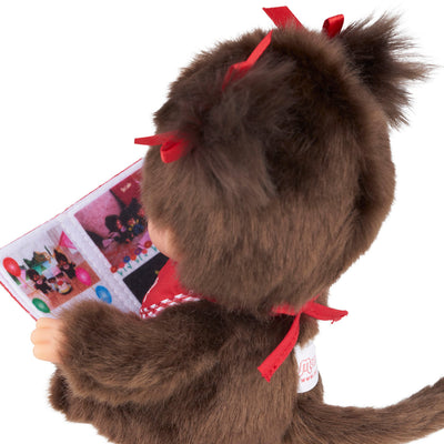 Monchhichi Sitting & Reading Girl