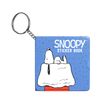 Snowy Snoopy Mini Sticker Book Keychain