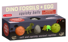 Load image into Gallery viewer, 3" Dino Fossils + Egg Squishy Balls