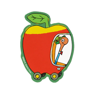 Apple Car Sticker