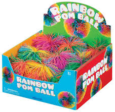 Toysmith Rainbow Pom Ball