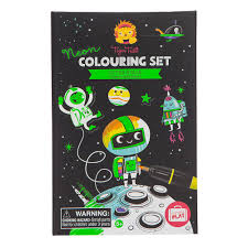 Tiger Tribe Neon Outer Space Coloring Set