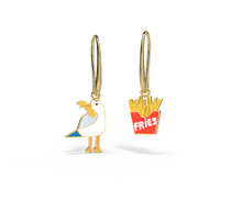 Load image into Gallery viewer, Yellow Owl Earrings