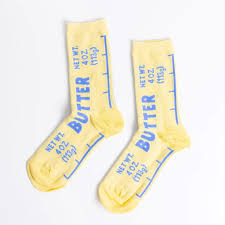 Yellow Owl Butter Socks