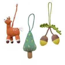 Holiday Ornaments Woodland Set (3pcs)