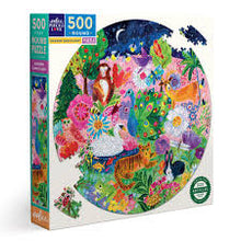 Load image into Gallery viewer, Garden Sanctuary 500 Piece Round Puzzle