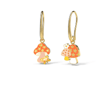 Load image into Gallery viewer, Yellow Owl Earrings