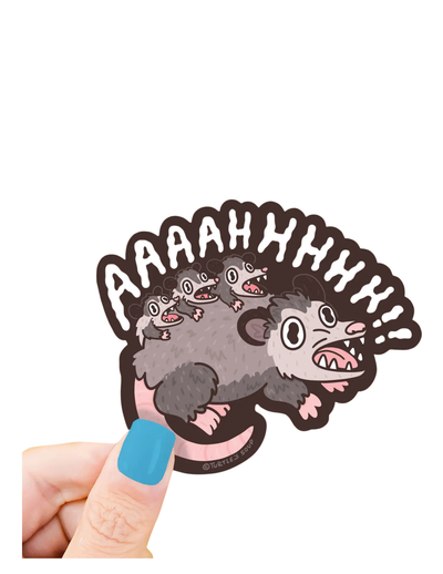 AAAAHHHHH!! | Screaming Possum Sticker