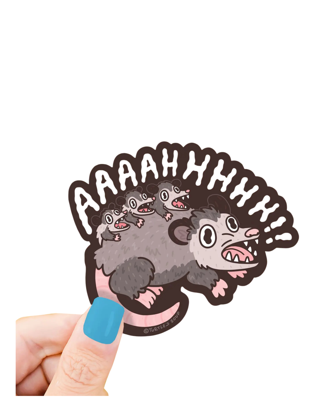 AAAAHHHHH!! | Screaming Possum Sticker