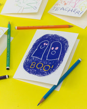 Load image into Gallery viewer, Lil Darlin', Cards by Kids, BOO Two Ghosts Halloween Card