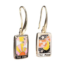 Load image into Gallery viewer, Yellow Owl Drop Earrings