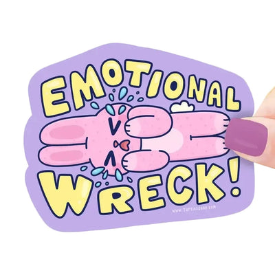 Emotional Wreck Bunny Sticker