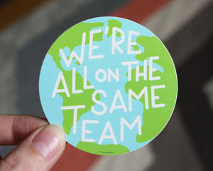 Same Team Earth Vinyl Decal Sticker