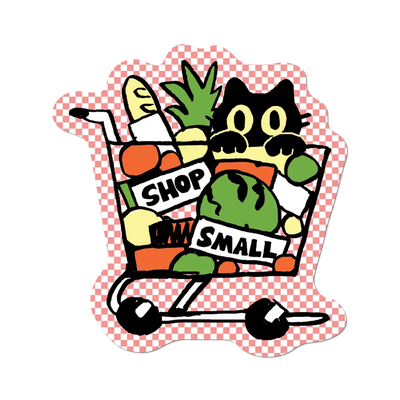 Shop Small Die-Cut Sticker