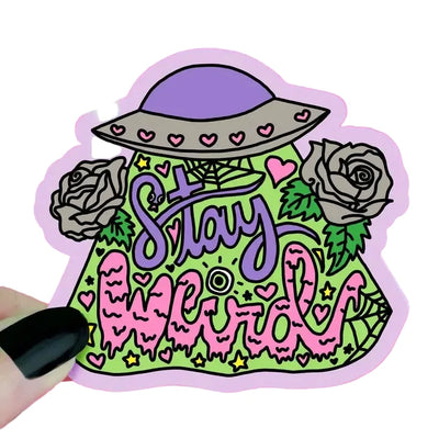Stay Weird Ufo Sticker