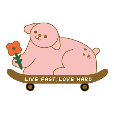 Live Fast, Love Hard Sticker