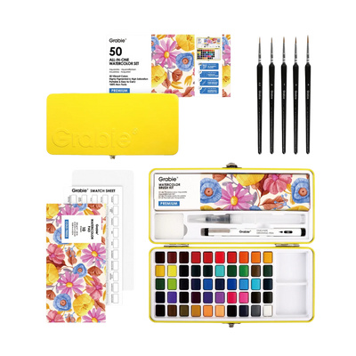 All-In-One Premium Watercolor Set | 50pc