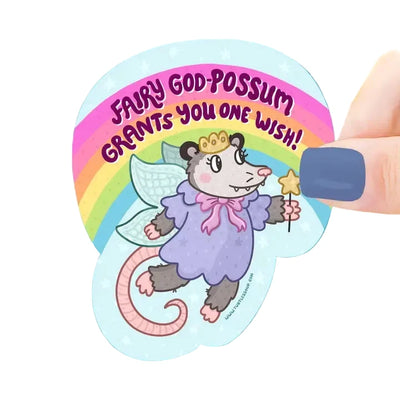 Fairy God-Possum Sticker