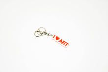 Load image into Gallery viewer, "I Love Art" recycled acrylic keychain