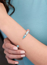 Load image into Gallery viewer, Alex and Ani - Crayola Robin's Egg Blue Crayon Cuff: Blue Enamel