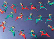 Load image into Gallery viewer, Colorful Reindeer Garland