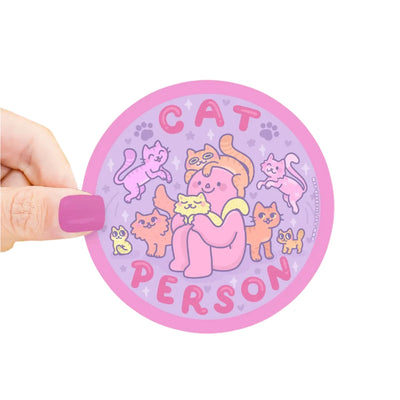 Cat Person Sticker
