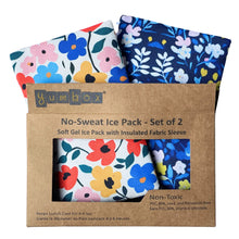 Load image into Gallery viewer, Gel Ice Packs in Fabric Sleeves 2-Pack - Floral Prints