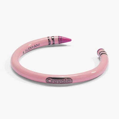 Alex and Ani - Crayola Tickle Me Pink Crayon Cuff: Pink Enamel