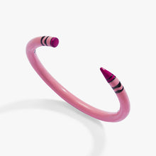 Load image into Gallery viewer, Alex and Ani - Crayola Tickle Me Pink Crayon Cuff: Pink Enamel