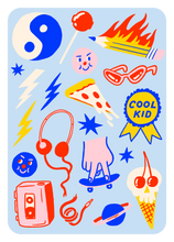 Load image into Gallery viewer, Hot Dang Press - Cool Kid Sheet Set