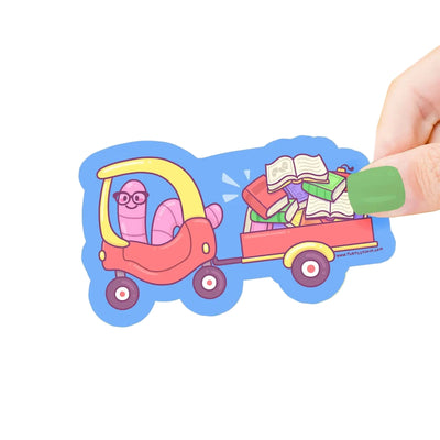 Bookworm Tow Truck Book Sticker