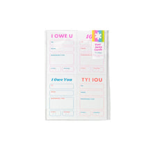 Load image into Gallery viewer, Iou Tear Away Mini Cards