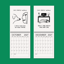 Load image into Gallery viewer, 2027 illustrated wall calendar: in a perfect world