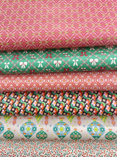 Load image into Gallery viewer, Fleurty Girl Retro Floral Wrapping Paper - Rolled Set of 3 Sheets